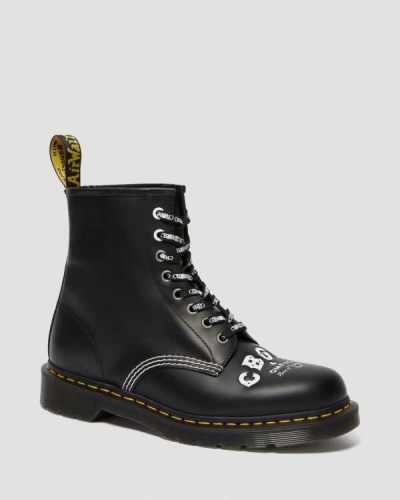 Botas Con Cordones Dr Martens 1460 Cbgb Smooth Cuero Para Mujer DR8141X